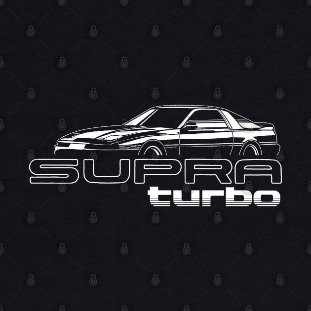 Mk3 Toyota Supra Turbo (White) by thesupragoddess